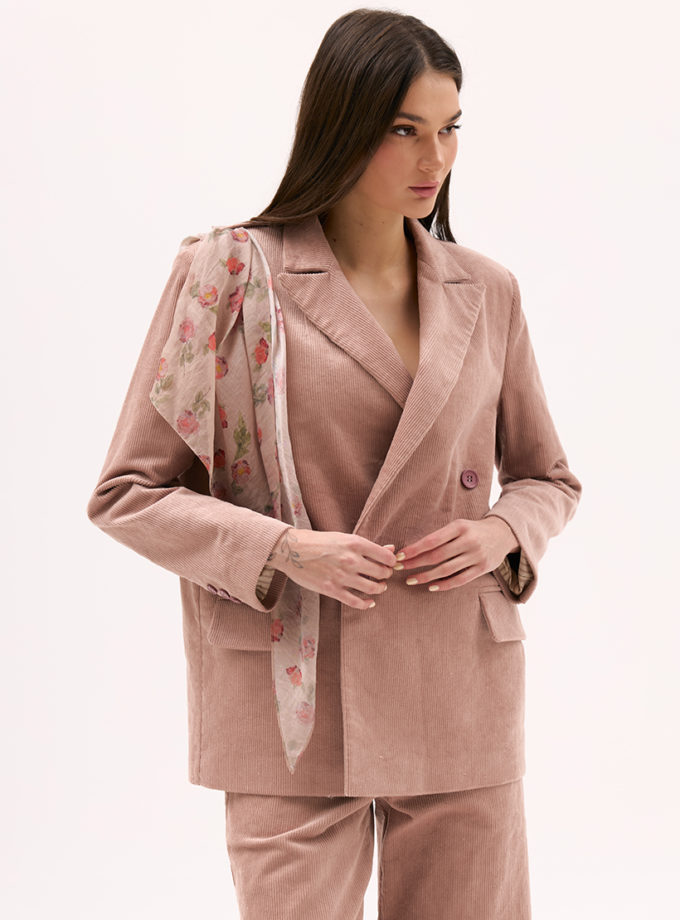 Рожевий жакет з вельвету XM BY MALINOVSKAYA (XM_Monet_23_35)