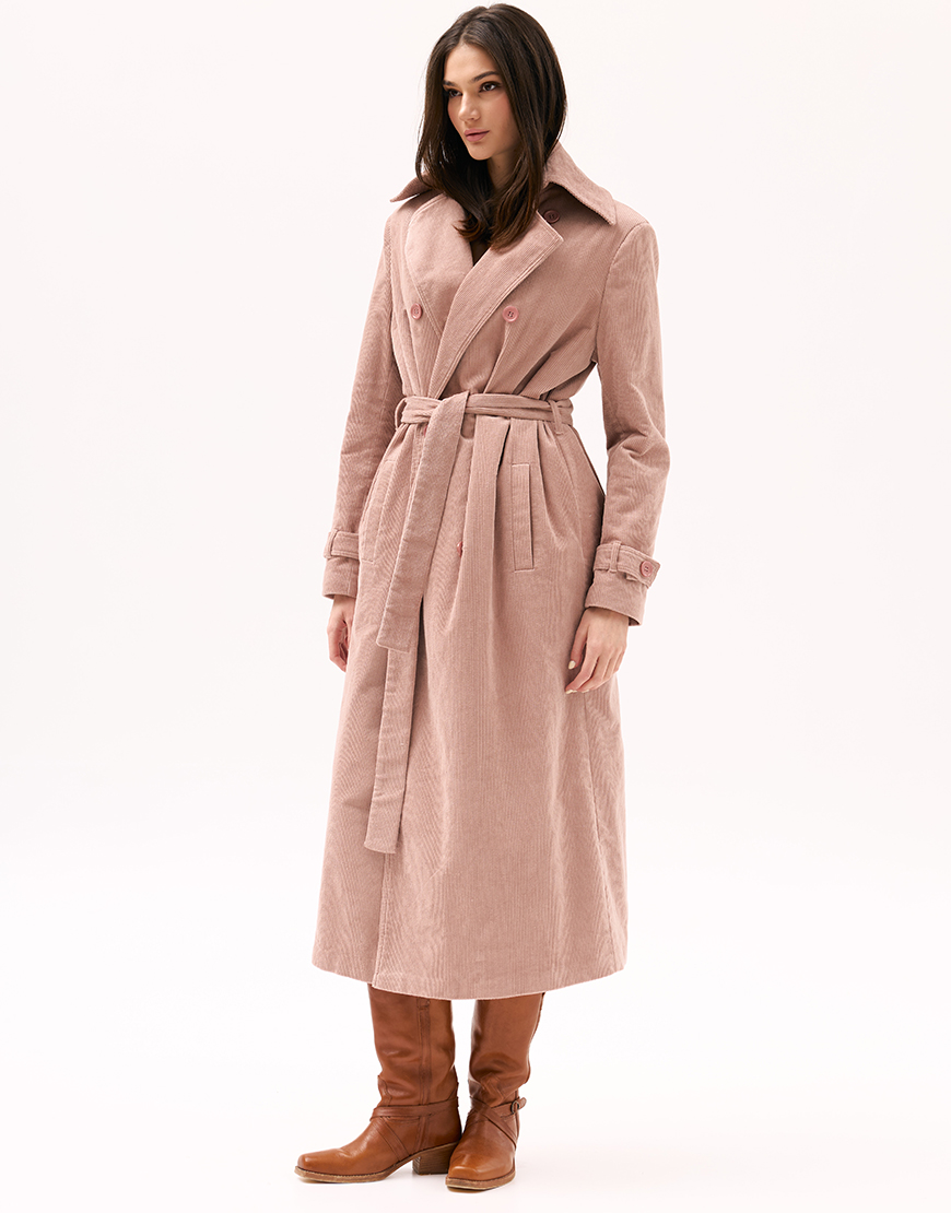 xmbm0549 Рожеве пальто з вельвету XM BY MALINOVSKAYA (XM_Monet_13_35) - фото 3