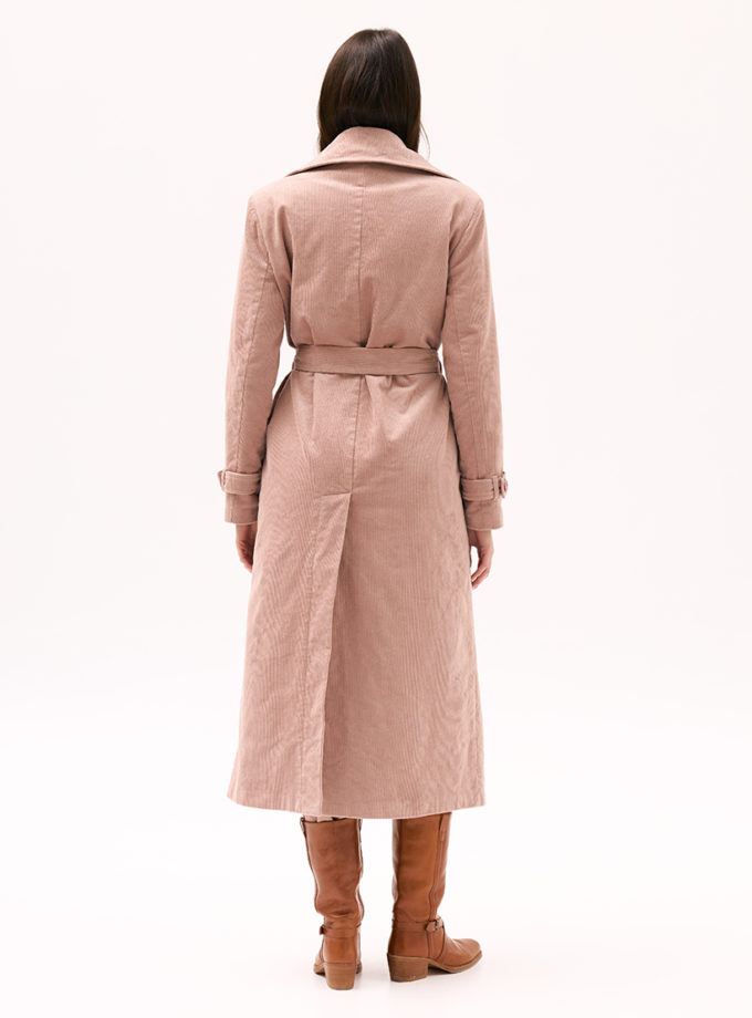 Рожеве пальто з вельвету XM BY MALINOVSKAYA (XM_Monet_13_35)