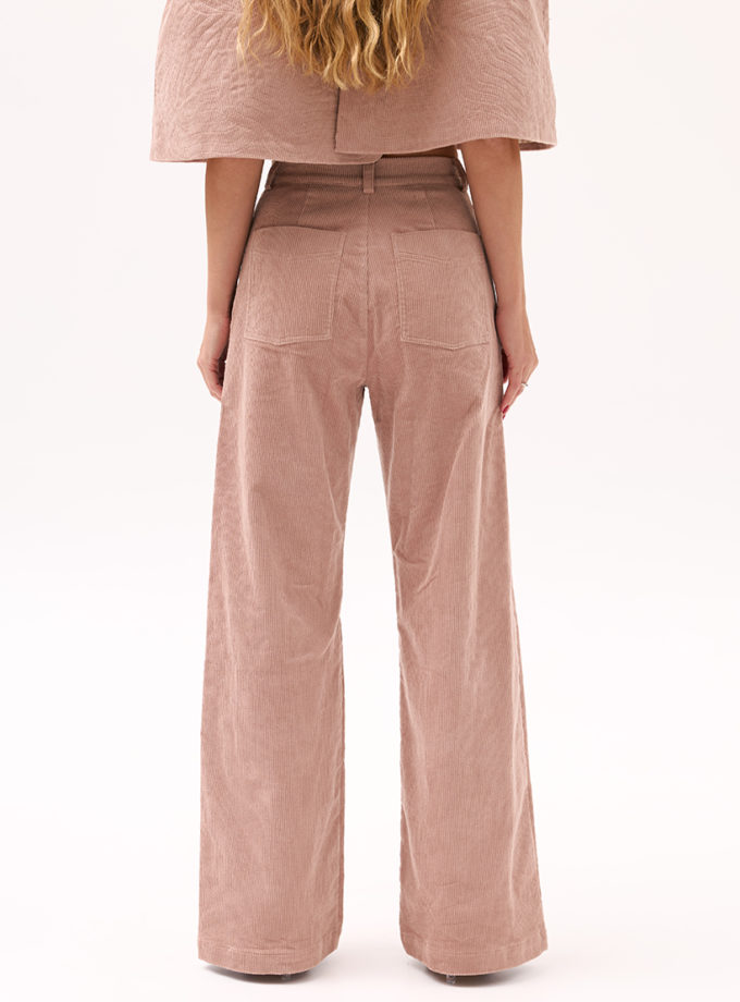 Рожеві штани з вельвету XM BY MALINOVSKAYA (XM_Monet_22_35)