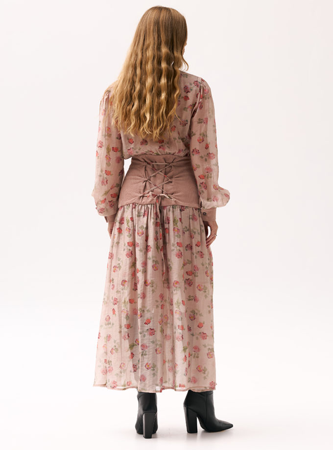 Максі сукня в троянди XM BY MALINOVSKAYA (XM_Monet_16_35)