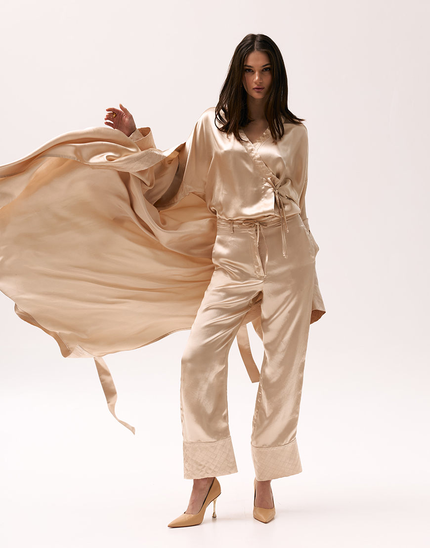 xmbm0792 Кімоно атласне золоте XM BY MALINOVSKAYA (XM_Monet_11_35) - фото 5