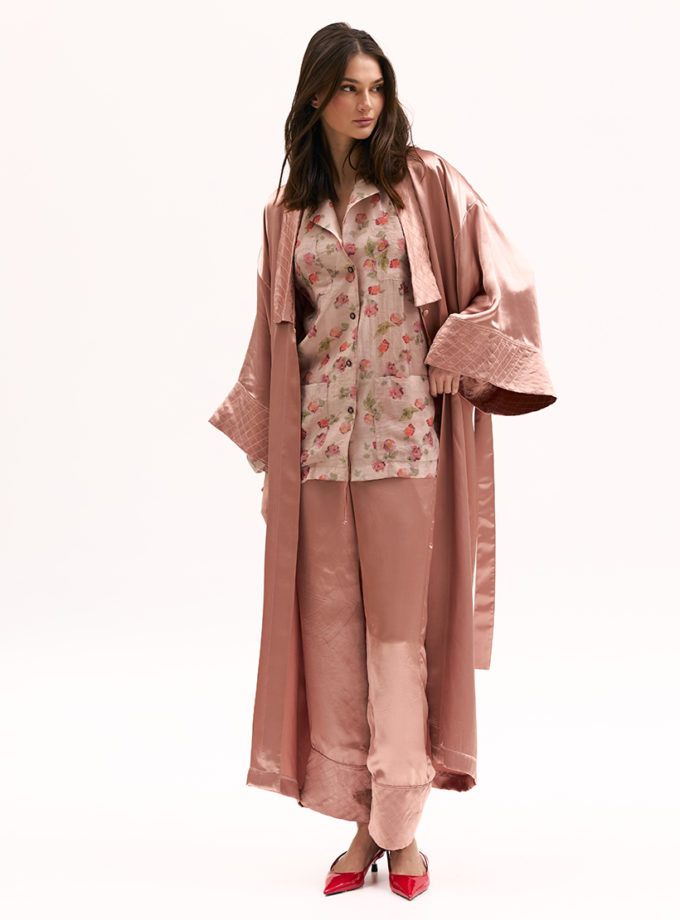 Рожеві штани з атласу XM BY MALINOVSKAYA (XM_Monet_18_35)