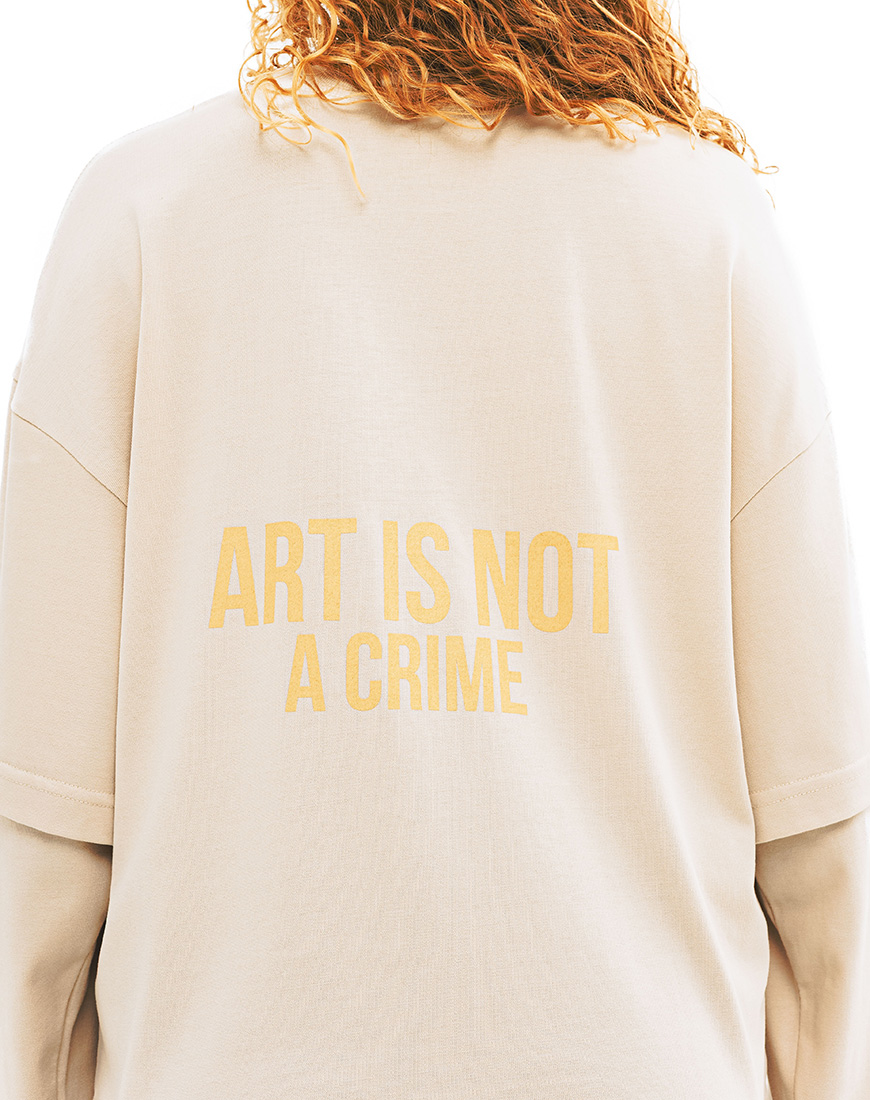 1_46 Лонгслів Art is not a crime SO CLOSE (SC_2025_12) - фото 2