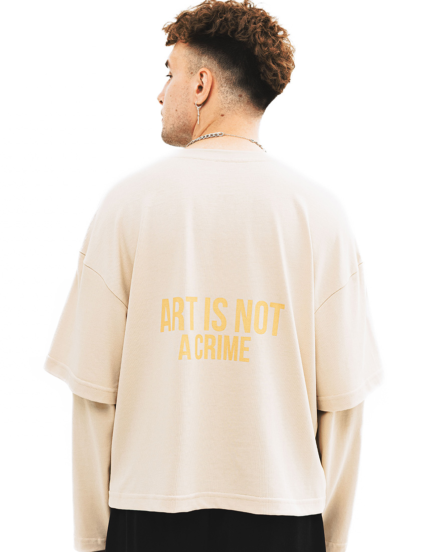 1_53 Лонгслів Art is not a crime SO CLOSE (SC_2025_12) - фото 4