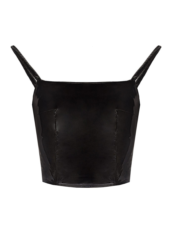 Латексний топ WILD HEARTS (WH_ltxtnktpwthdrpdstrps-blc095)