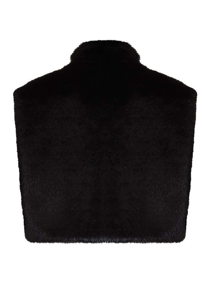 Укорочений хутряний жилет WILD HEARTS (WH_crpdfrvst-blc101)