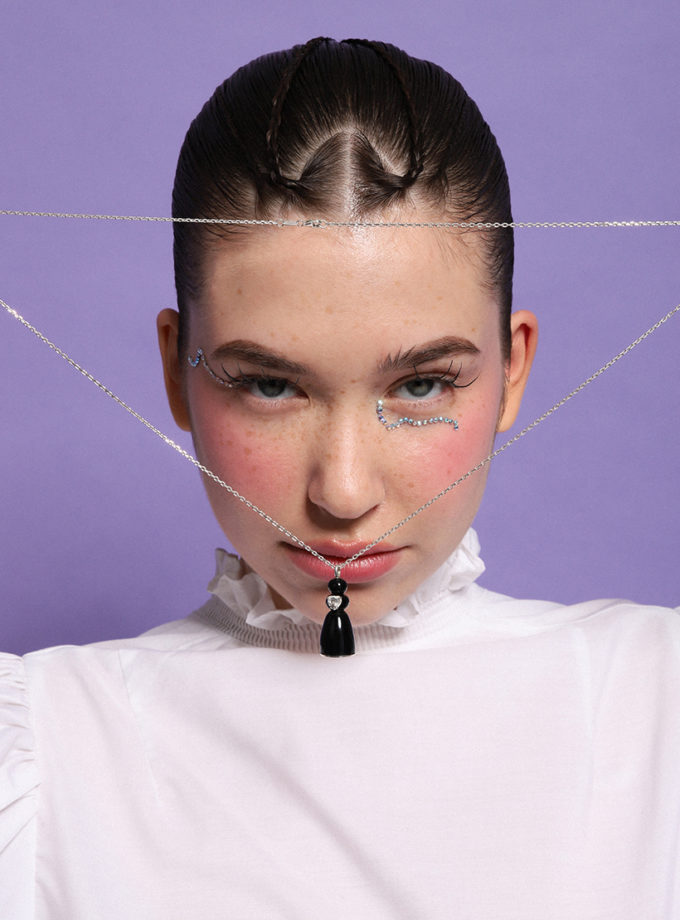 Підвіска Лялька з емаллю DUKACHI (DKCH_5-12-2-E/b-s6)