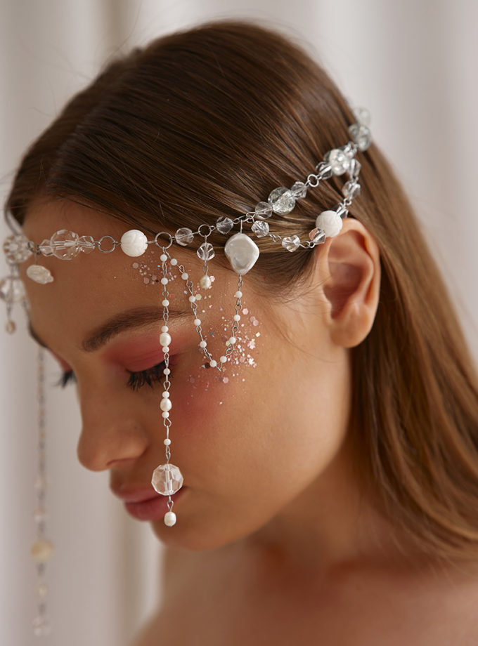 Прикраса-тіара Belle NEGA BIJOU (NB_TR-CRL-WH-014)