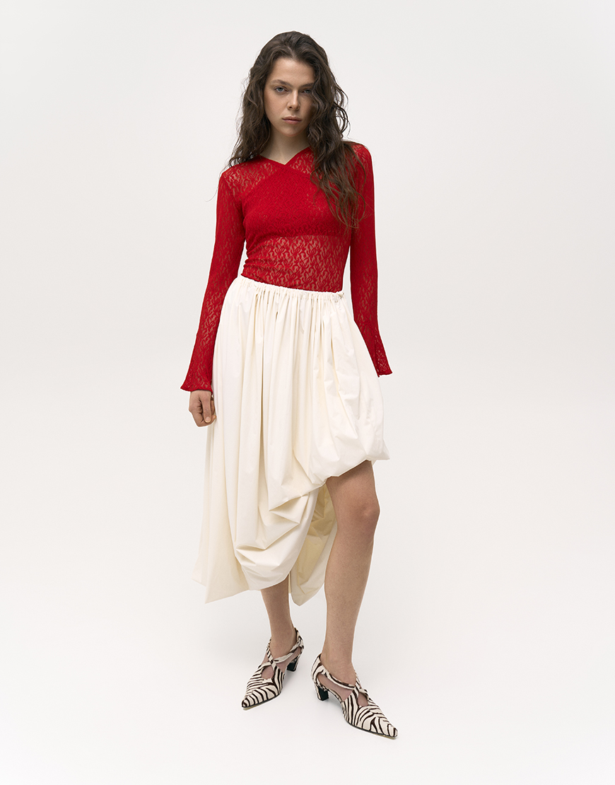 2106 Нейлонова спідниця трансформер ALEXANDER VANAVI (AV_KUSAMA_01) - фото 4