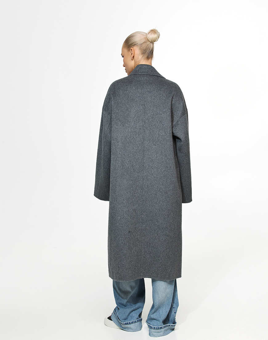 3.12 The essence20338 Сіре пальто прямого крою THE ESSENCE (ESSENCE_THE-312) - фото 2