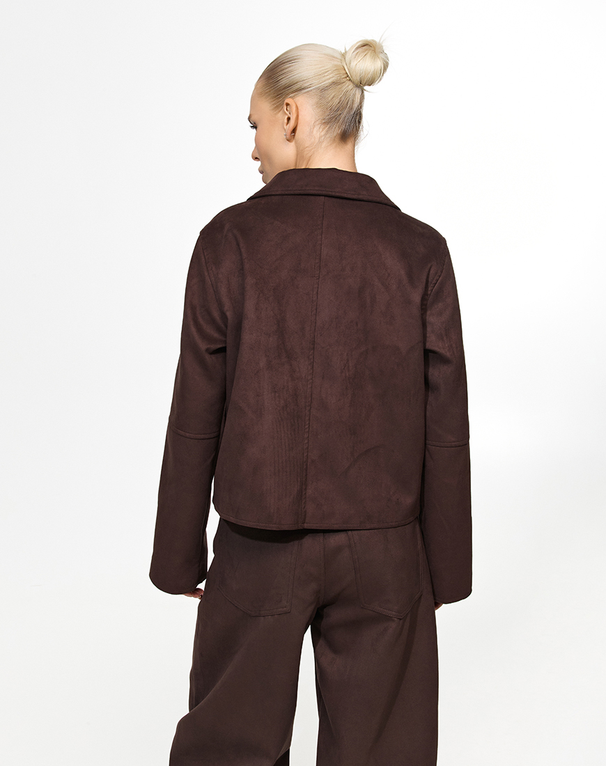 3.12 The essence20360 Куртка укорочена шоколадного кольору THE ESSENCE (ESSENCE_THE-309) - фото 2