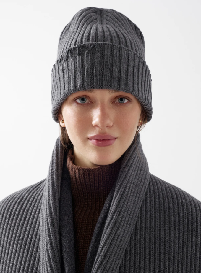 Кашемірова шапка Maria IAM (IAM_CSHMR/HT/MR_gr)