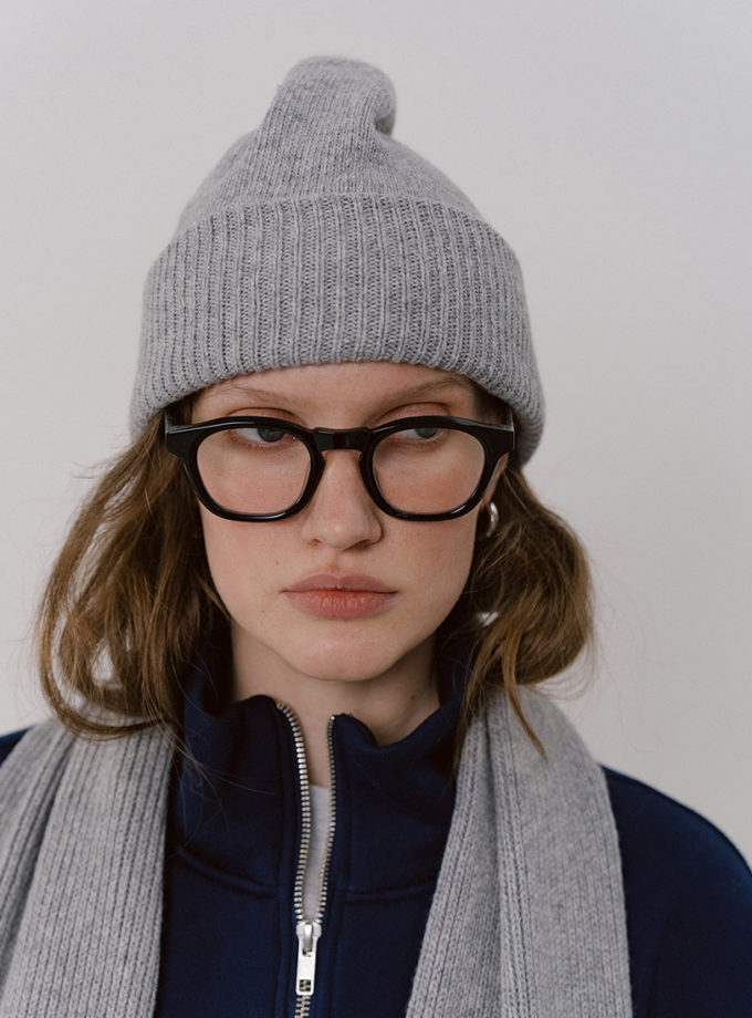 Шапка в'язана світло-сіра BALCONY GARMENT (BLCN_1517)