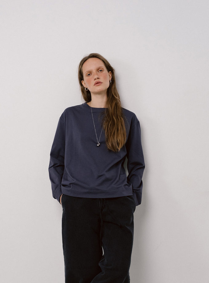 Лонгслів трикотажний темно-сірий BALCONY GARMENT (BLCN_1504)