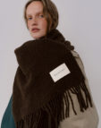 Шарф букле коричневий BALCONY GARMENT (BLCN_1510)