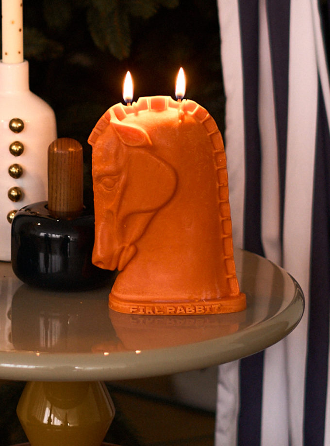 Свічка Кінь помаранчевий FIRE RABBIT (fr-horse-orng_40kapsula)