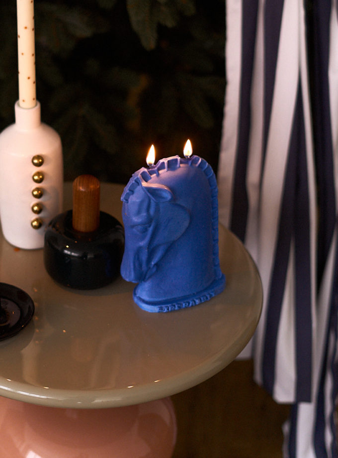 Свічка Кінь синій FIRE RABBIT (FR-horse_bl_40kapsula)