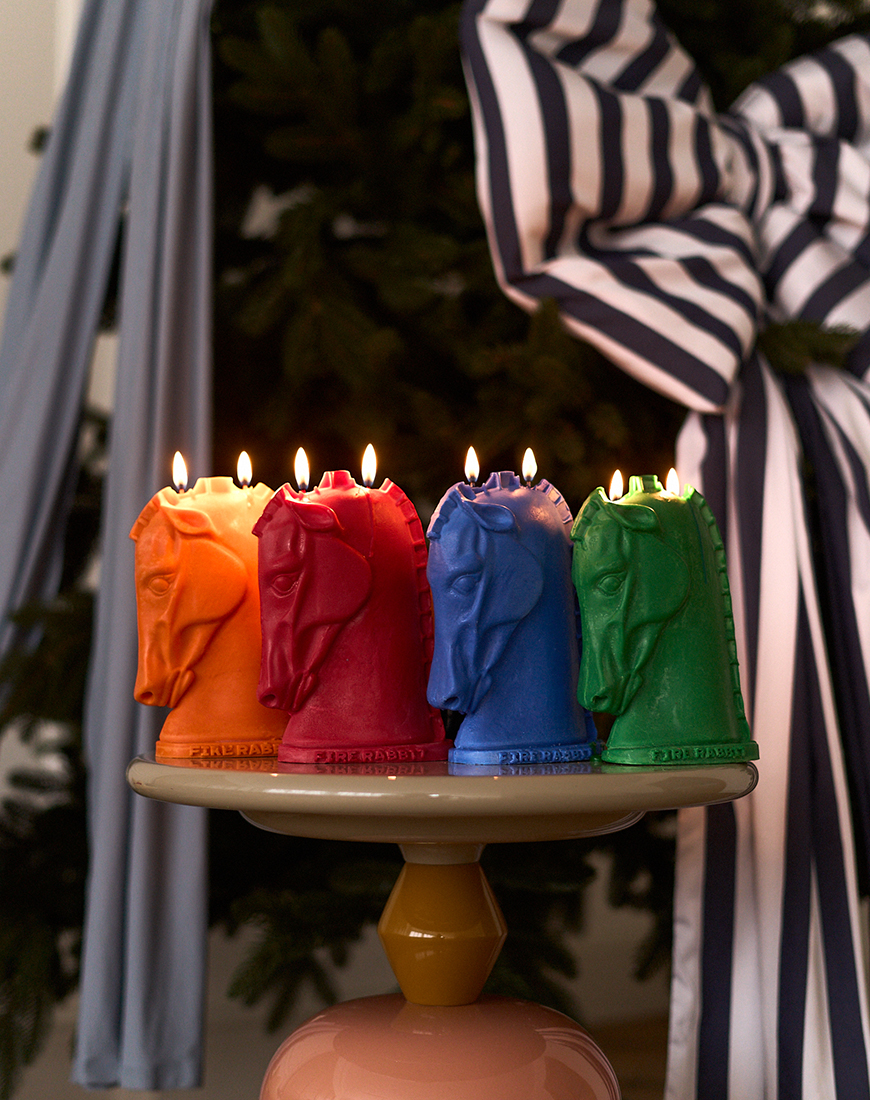 DSC01100 Свічка Кінь зелений FIRE RABBIT (FR-horse_grn_40kapsula) - фото 4