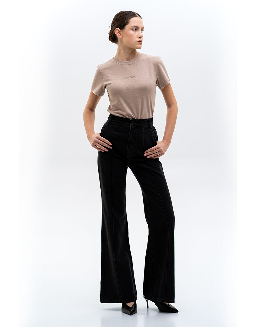 DSC07332 Джинси Black Flared MATCH DENIM (MTCH_sp25-flared-black-jeans) - фото 3