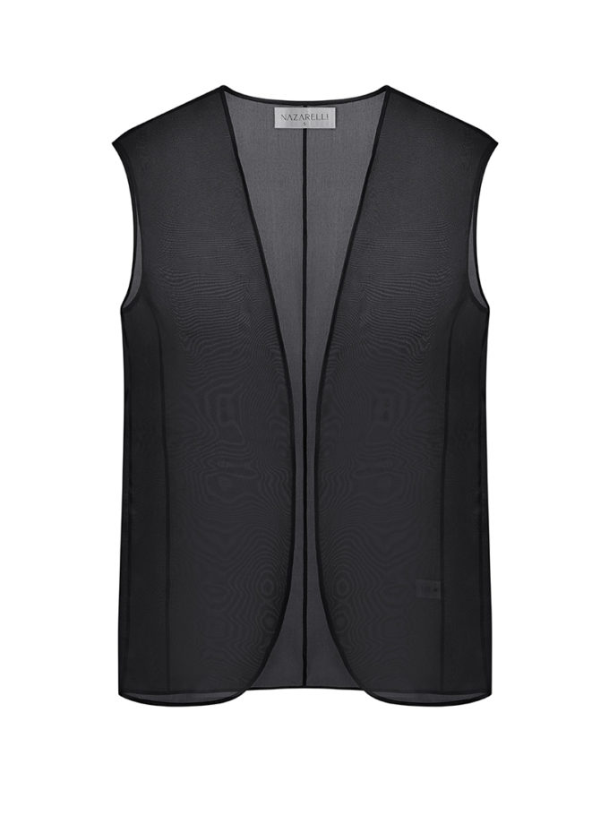 Жилет з органзи чорний NAZARELL! (NZRLL_ZD121)