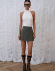Костюмна спідниця міні зелена OUI OUI (OO_ART_375)