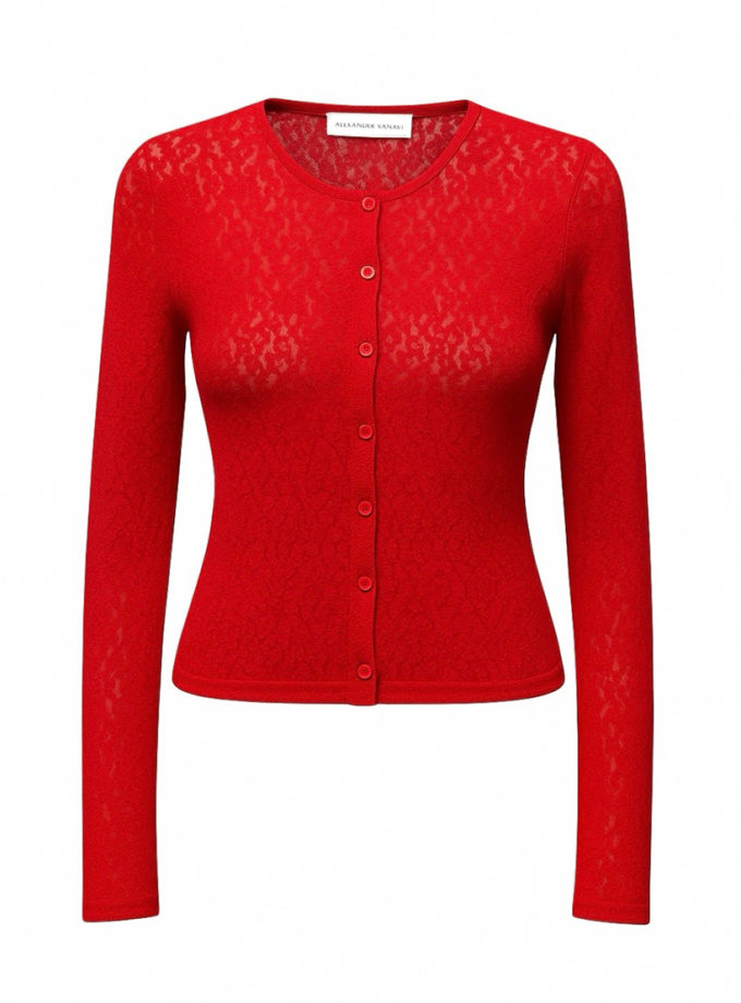 Мереживний топ-кардиган ALEXANDER VANAVI (AV_MONIKA_00)