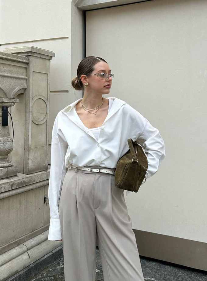 Сорочка oversize молочна OUI OUI (OO_ART_346)