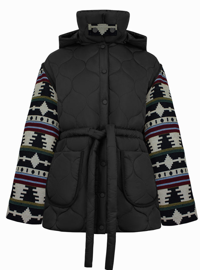 Пуховик Гуцульський ZHARKO (ZHRK_kzfw2500001djornamentgutsulbl)