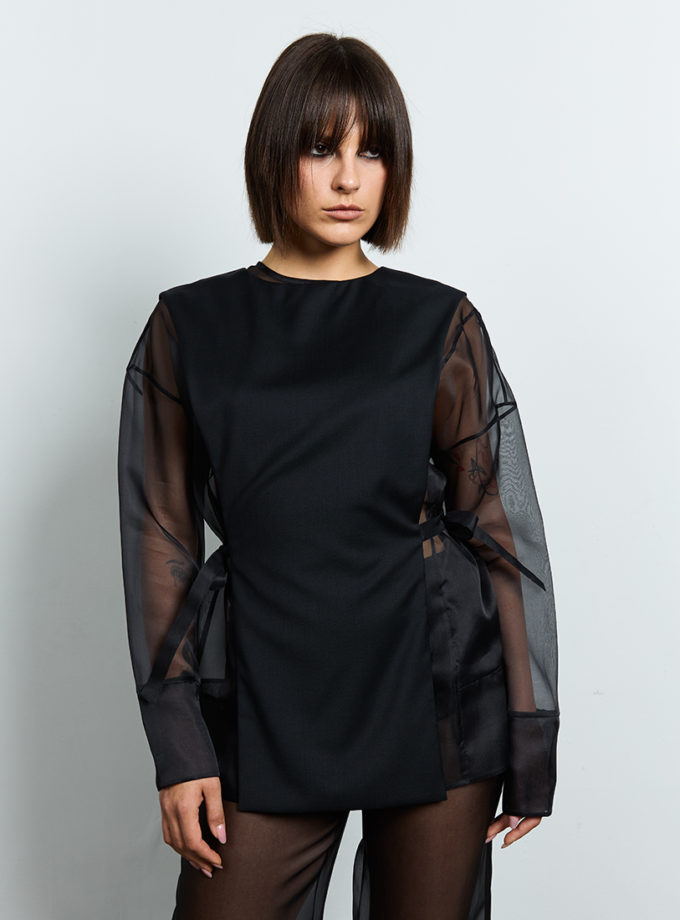 Блуза прозора з накидкою NAZARELL! (NZRLL_ZD18)