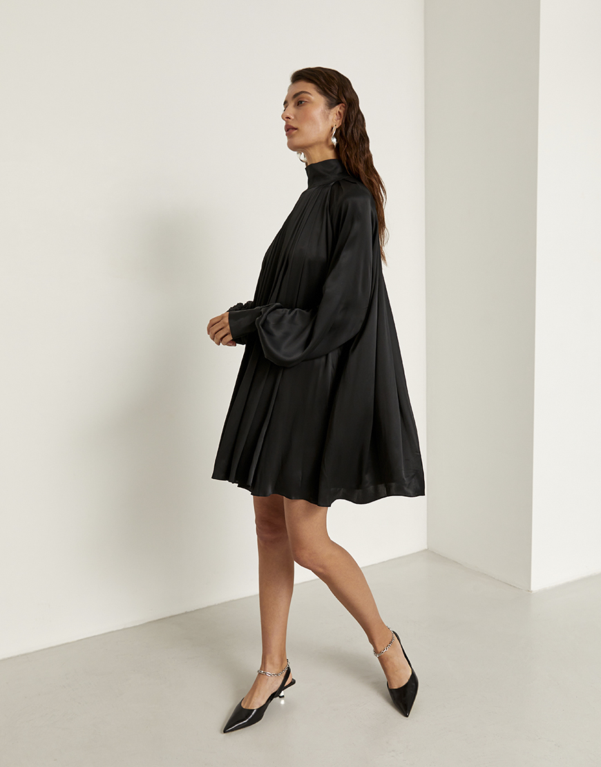 Kaya3847 Сукня шовкова чорна OUN (oun_D25-23) - фото 2