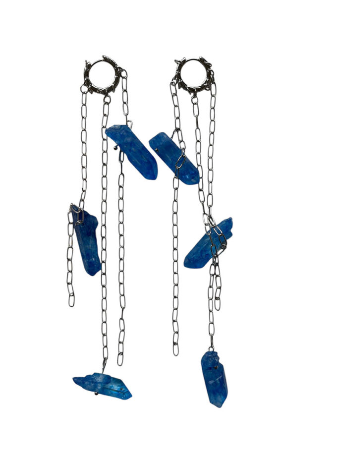 Сережки з синім кварцем SMART JEWELRY (SJ_002)