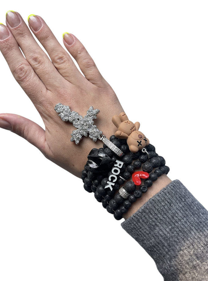 Браслет лава с підвісками SMART JEWELRY (SJ_005)