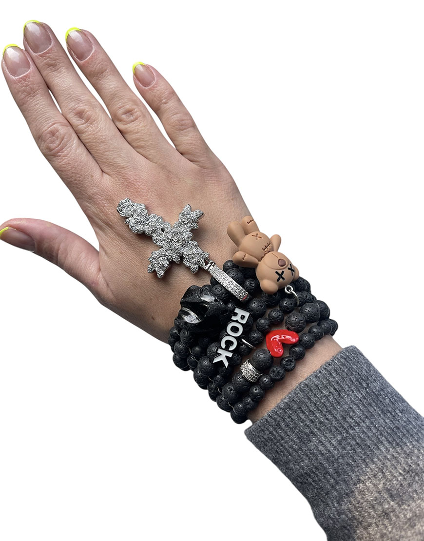 Photoroom_20251112_154312 Браслет лава с підвісками SMART JEWELRY (SJ_005) - фото 2