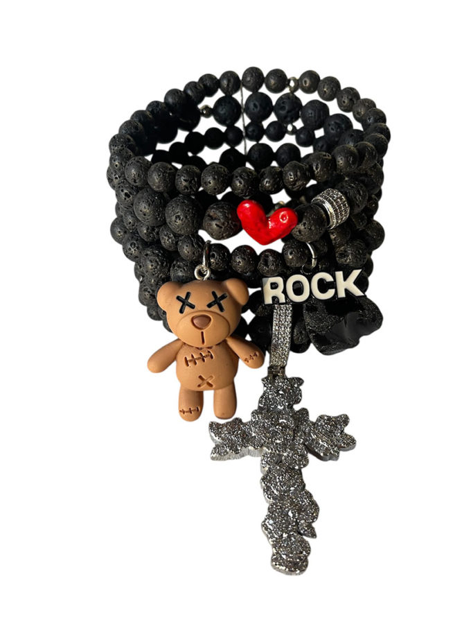 Браслет лава с підвісками SMART JEWELRY (SJ_005)