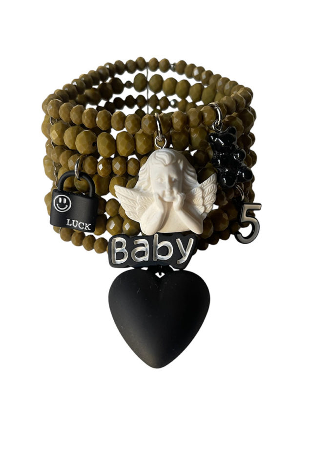 Браслет з янголом і серцем SMART JEWELRY (SJ_004)