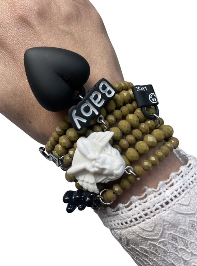 Браслет з янголом і серцем SMART JEWELRY (SJ_004)