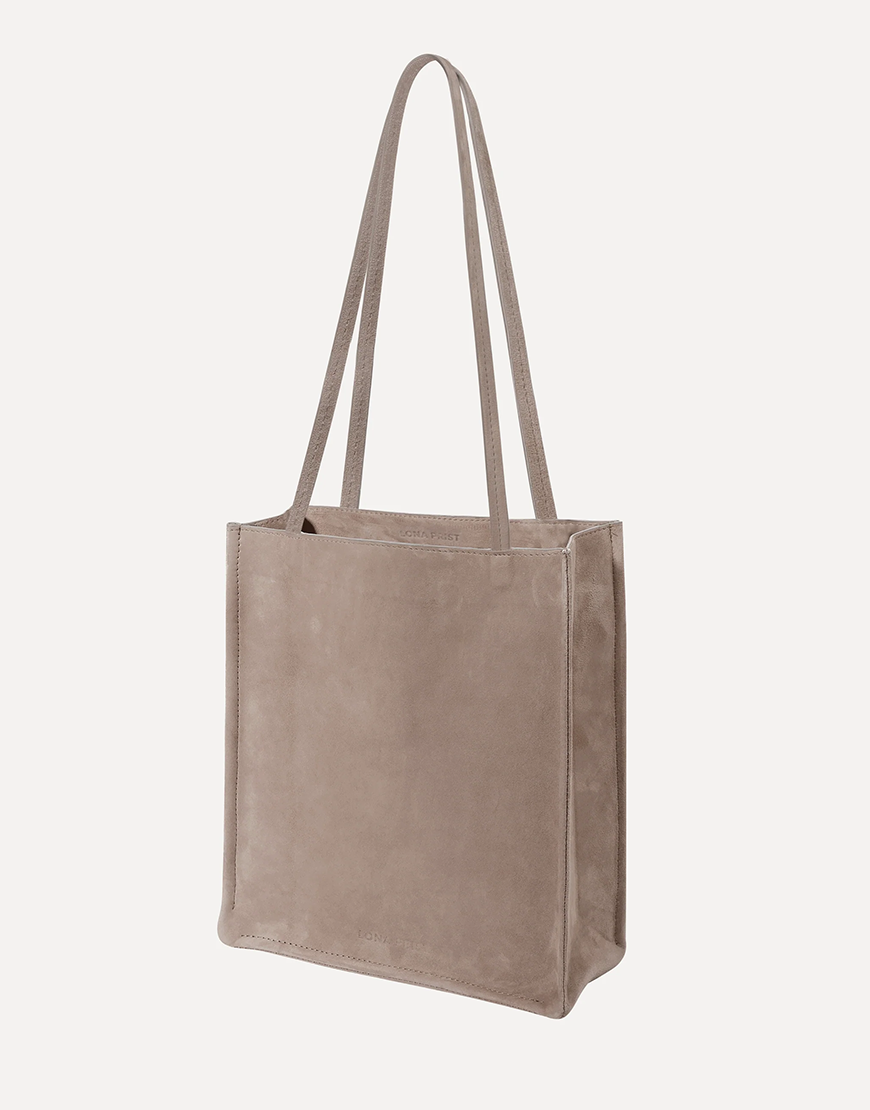 SmallToteBaginTaupe_front1 Сумка Small Tote in Taupe LONA PRIST (LPR_SM-TO-BA-TA) - фото 3