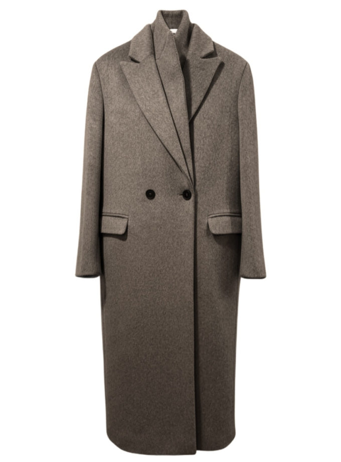 Вовняне пальто мокко ALEXANDER VANAVI (AV_OLGA_00)