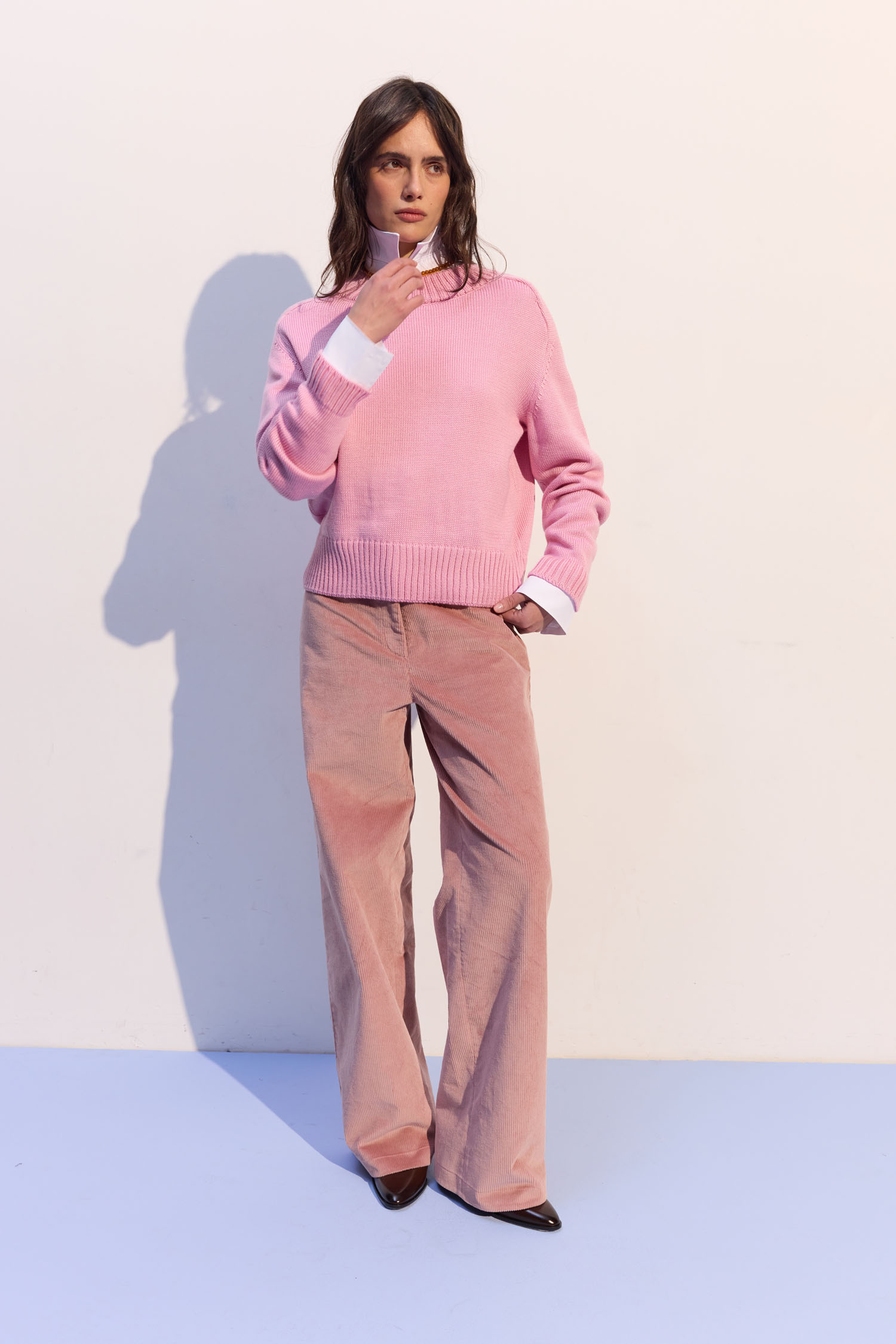 00003732-2 Джемпер вовняний прямого крою рожевий THE LACE (TLA_00003732) - фото 2