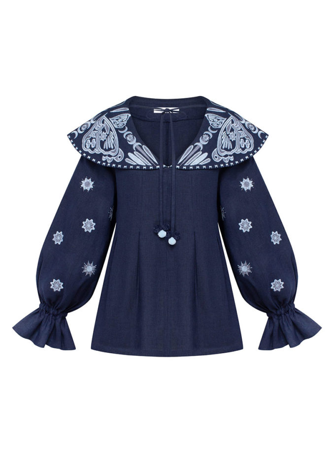 Синя блуза Легіт ETNODIM (ETN_ilehi-bl)