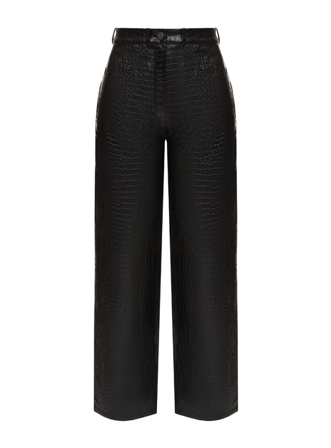 Класичні шкіряні штани WILD HEARTS (WH_clsclthrpnts-blc109)