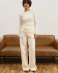 Штани широкі зі стрілкою поларфліс молочні MMSW (MMSW_ШШЗС-W26-ML) - фото 7