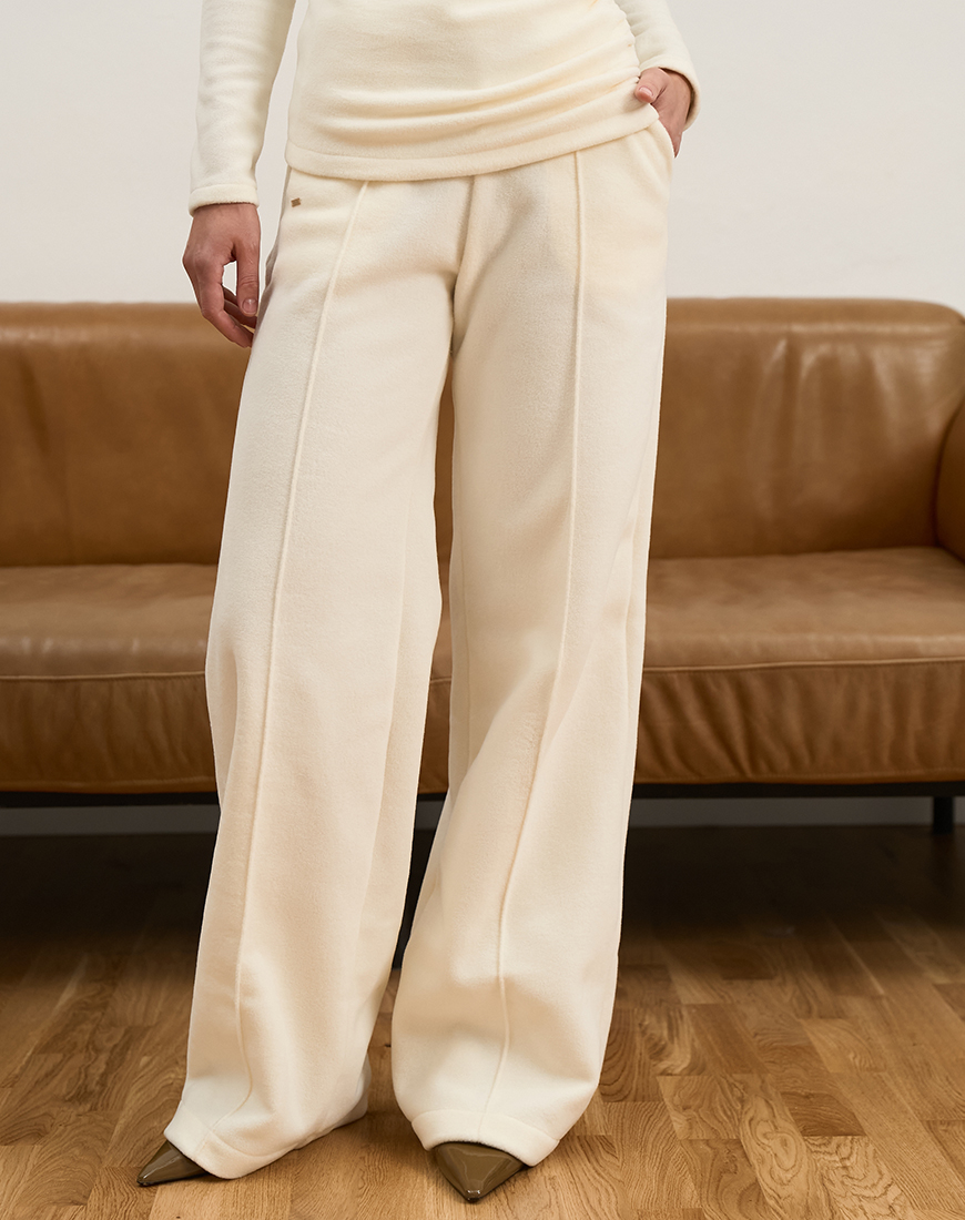 1AK03462 Штани широкі зі стрілкою поларфліс молочні MMSW (MMSW_ШШЗС-W26-ML) - фото 4