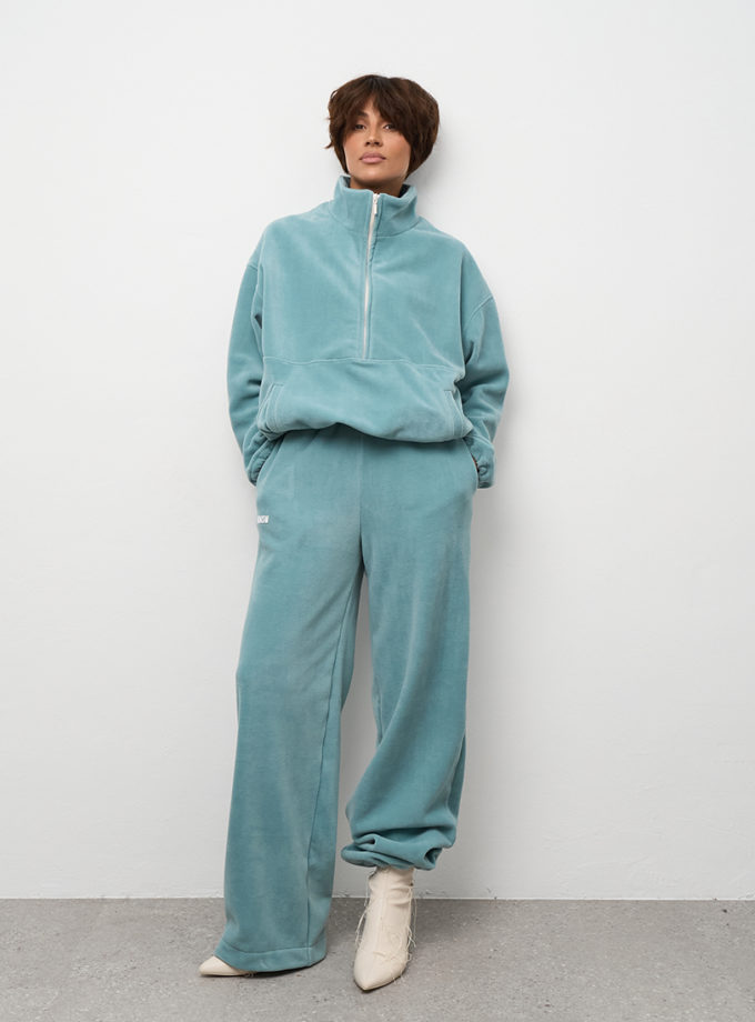 Штани рівні з фіксатором поларфліс морська хвиля MMSW (MMSW_ШРЗФФ-W26-TU)