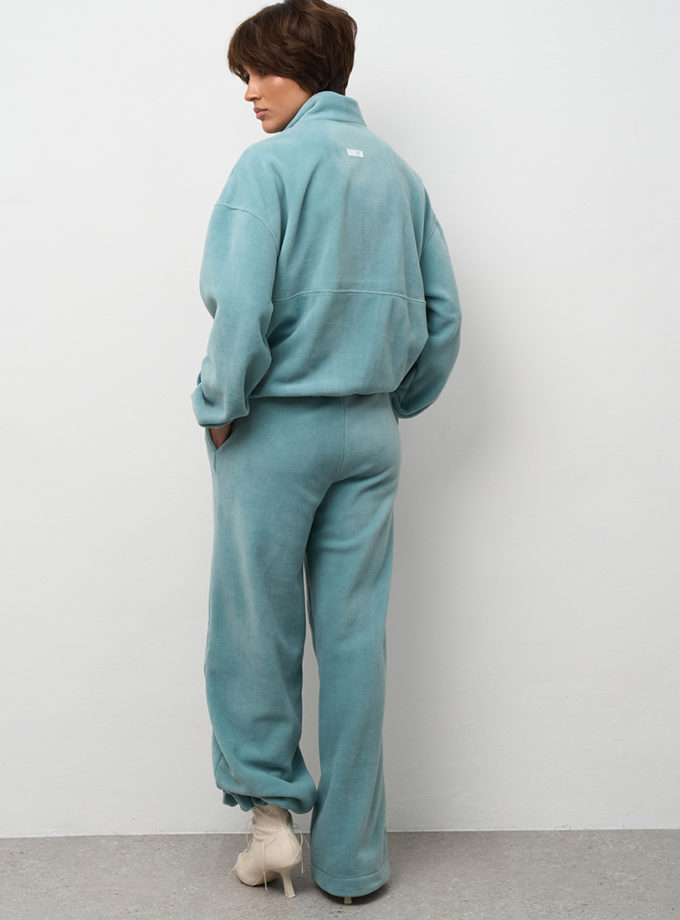 Штани рівні з фіксатором поларфліс морська хвиля MMSW (MMSW_ШРЗФФ-W26-TU)