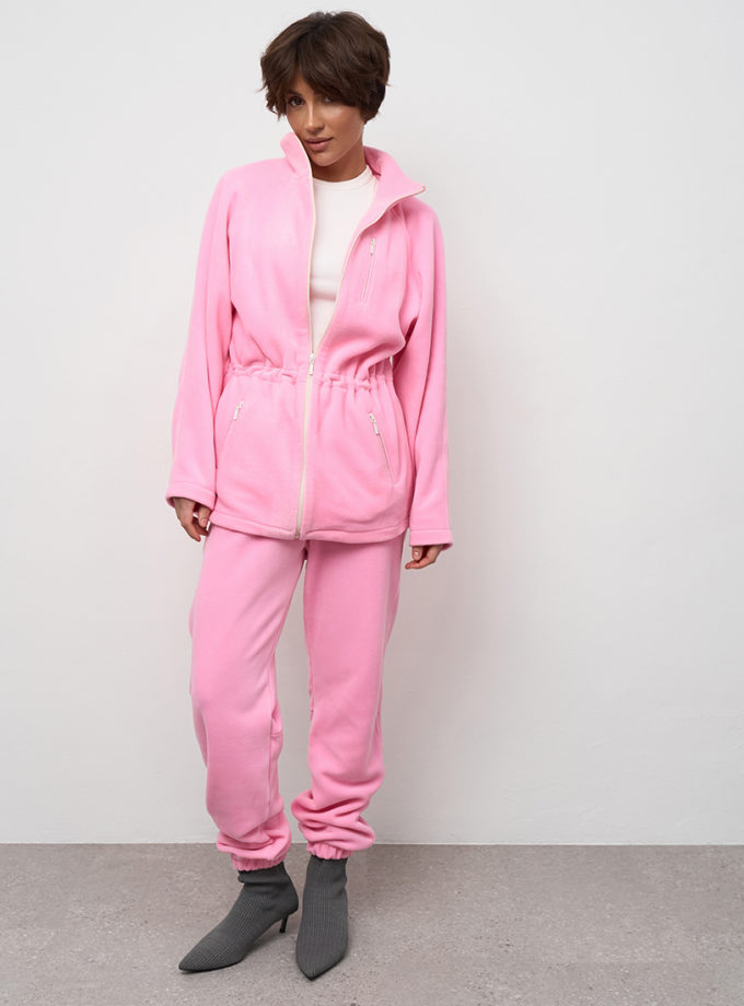 Штани балони з відстрочкою поларфліс рожеві MMSW (MMSW_ШБЗВФ-W26-PI)