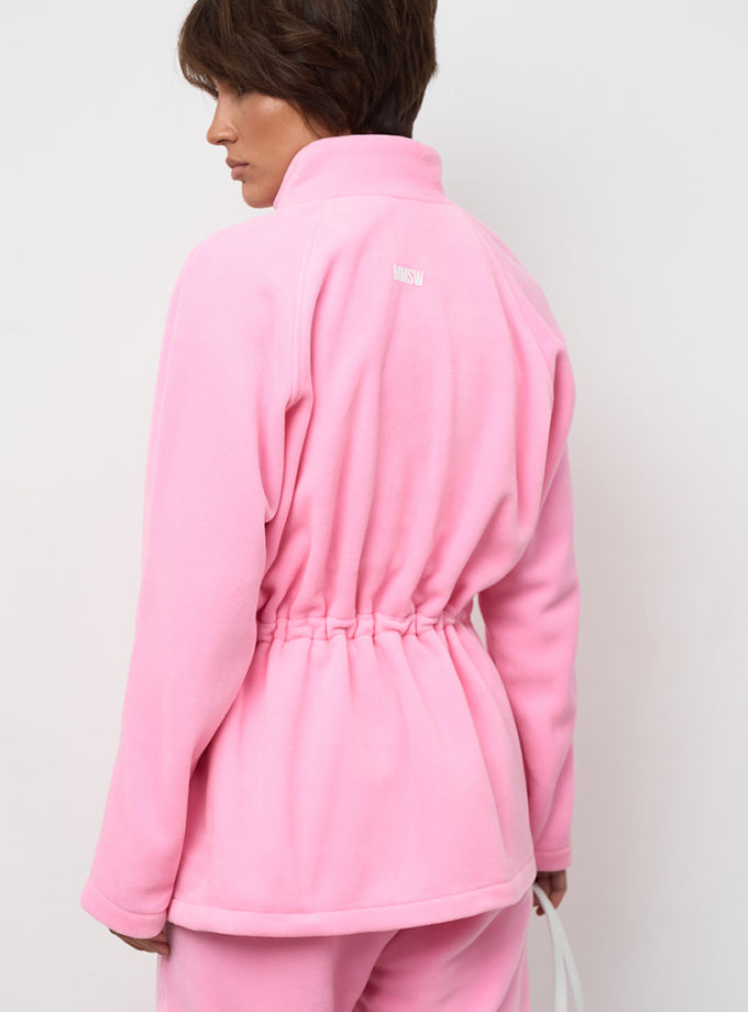 Кофта флісова на блискавці рожева MMSW (MMSW_КФНБ-W26-PI)