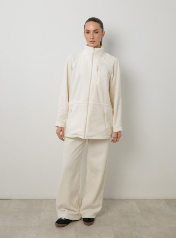 Штани рівні з фіксатором поларфліс молочні MMSW (MMSW_ШРЗФФ-W26-ML)