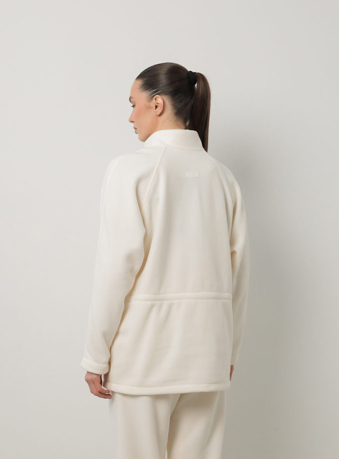 Кофта флісова на блискавці молочна MMSW (MMSW_КФНБ-W26-ML)